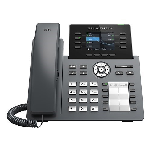 Grandstream *LS* Grandstream GRP2634 4+4 Lines, Gigabit, WiFi/BT, Colour Screen, 10 Paper Based BLF Keys *Last Stock*