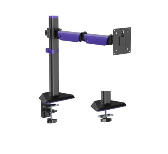 Brateck LDT89-C012 Amethyst Articulating Gaming Monitor Arm Matte Black, Fit Screen Size: 17'-40' Up To 12 KG, Vesa 75X75,100X100 (LS)