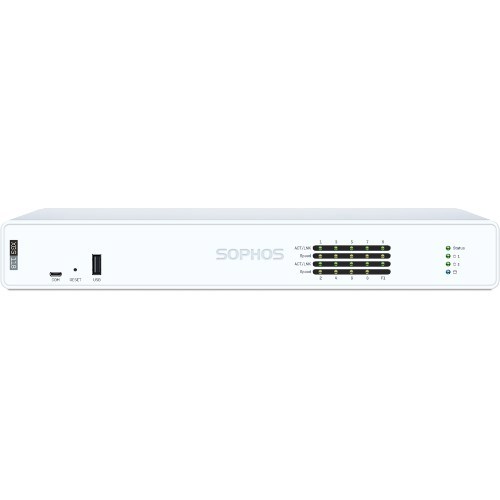 Sophos XGS 118 Security Firewall Appliance, Desktop, FW 15.5G, TP 3.25G, VPN 13G, 6x2.5GbE, 1xSFP.