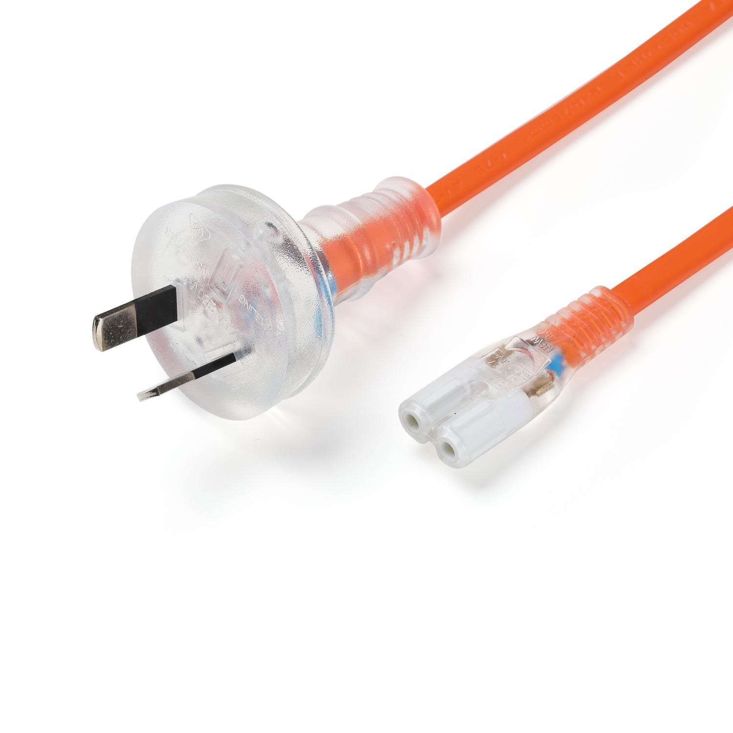 4Cabling 0.5M Medical Iec C7 To 10A Mains Power Cord | Orange