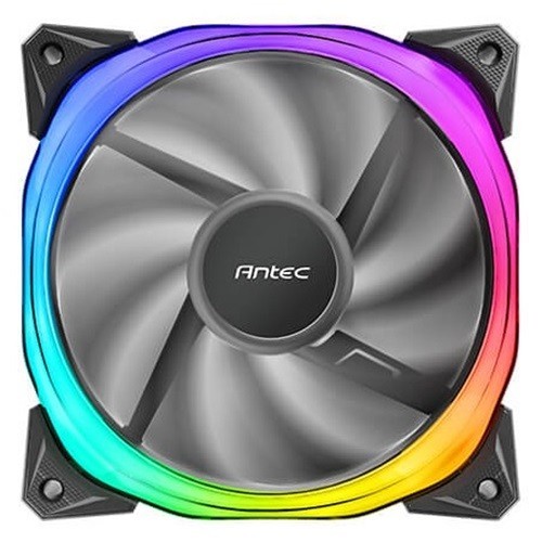 Antec Fusion 120MM Argb PWM HB Fan, Airflow 57.93 CFM, Air Pressure 2.11, Noise Level 31.21. Woven Cable, PMW Daisy Chain Design, 3 YRS Warranty