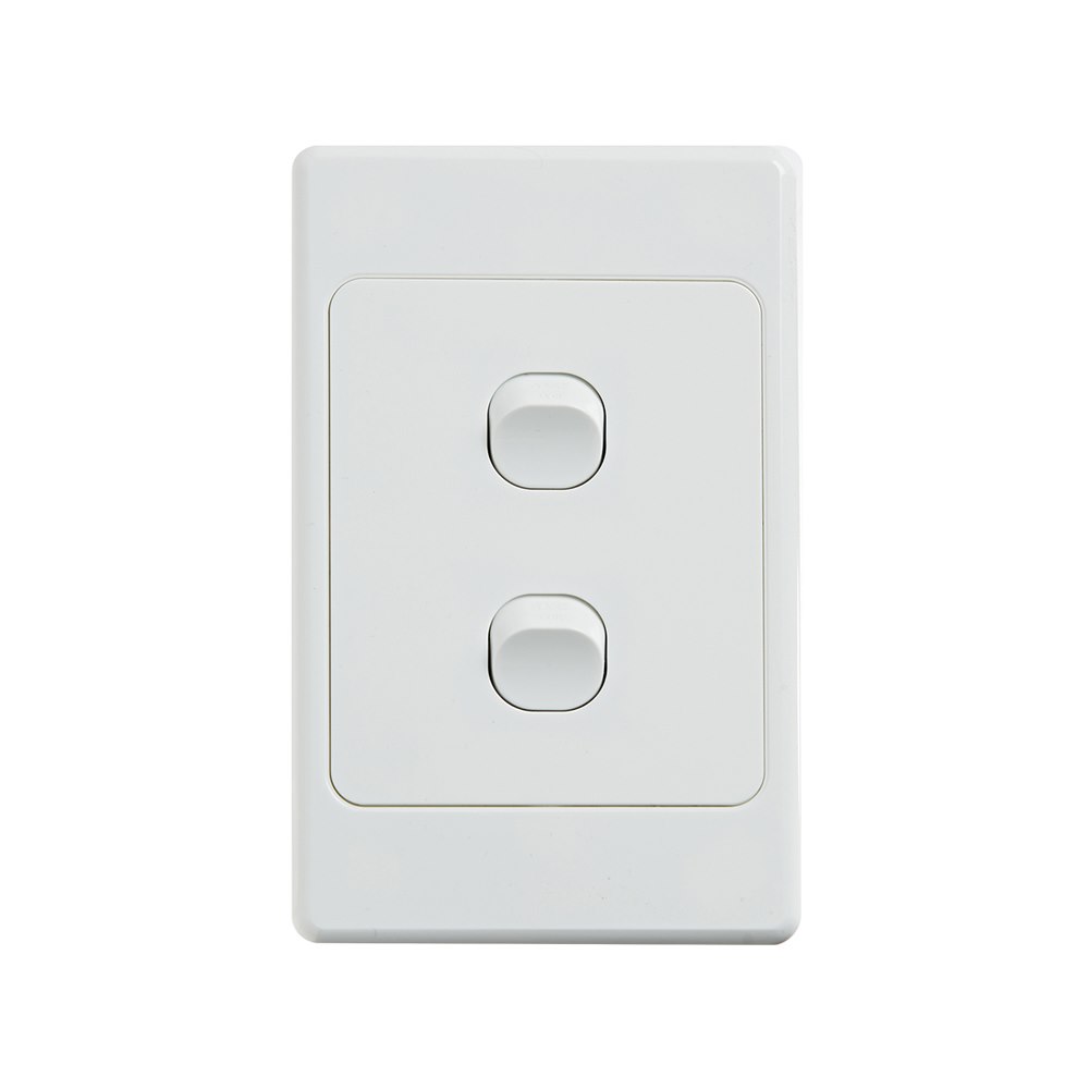 4Cabling 4C | Ultima 2 Gang Switch 250V 16Ax - Vertical