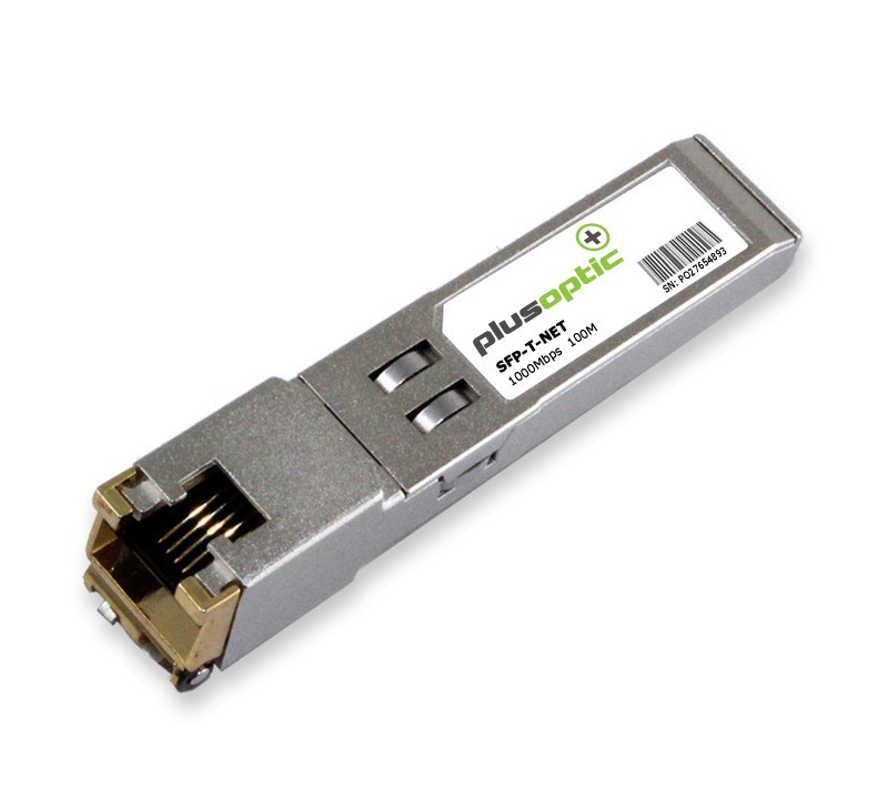 PlusOptic Netgear Compatible (Agm721t Agm734) 1000Mbps, Copper SFP, 100M Transceiver, RJ-45 Connector For Copper | PlusOptic Sfp-T-Net