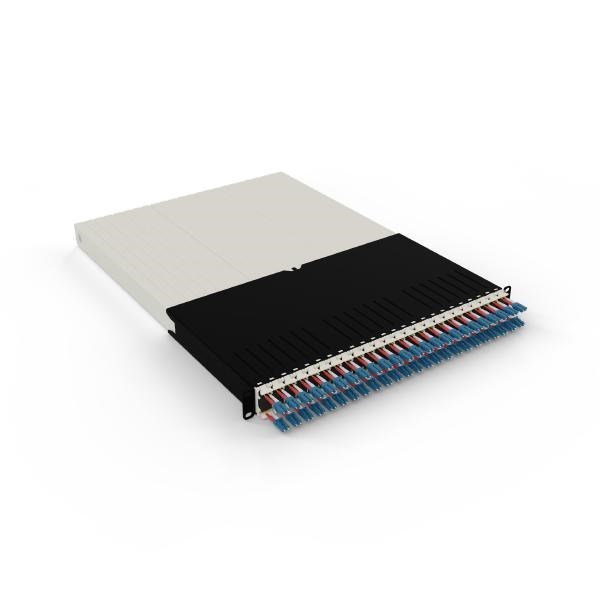 Patchbox.One 30Ru Os2 LC-LC Fiber Optic Cable Management System, Includes 24X 30Ru Os2 LC-LC Casettes, 3X Patchcatch Pairs &Amp; 1X Mounting Rail Pair