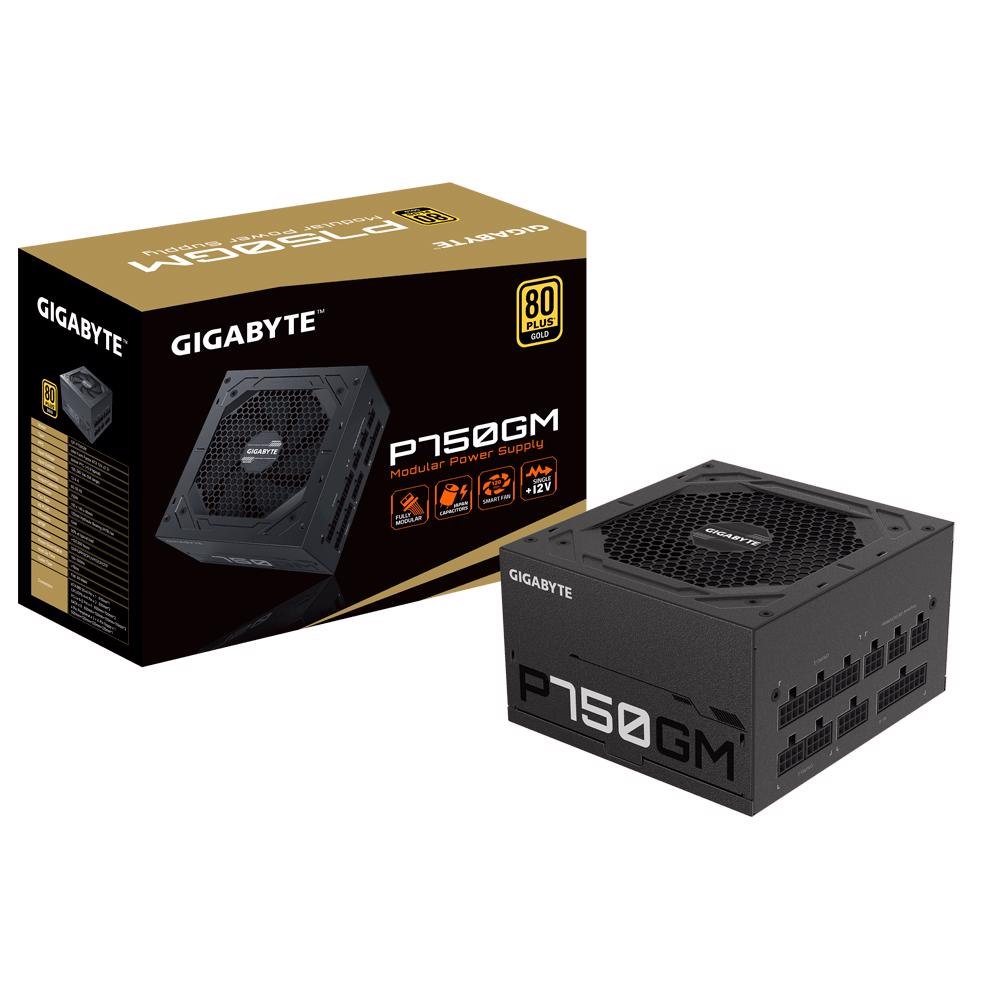 Gigabyte P750GM Power Supply, 750W, 80 Plus Gold, Modular, 3YR WTY