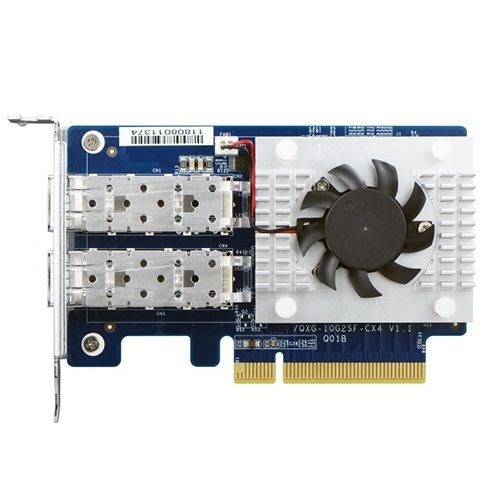 Qnap Dual Port 10GbE SFP+ Network Card, Low-Profile, PCIe Gen3 X8
