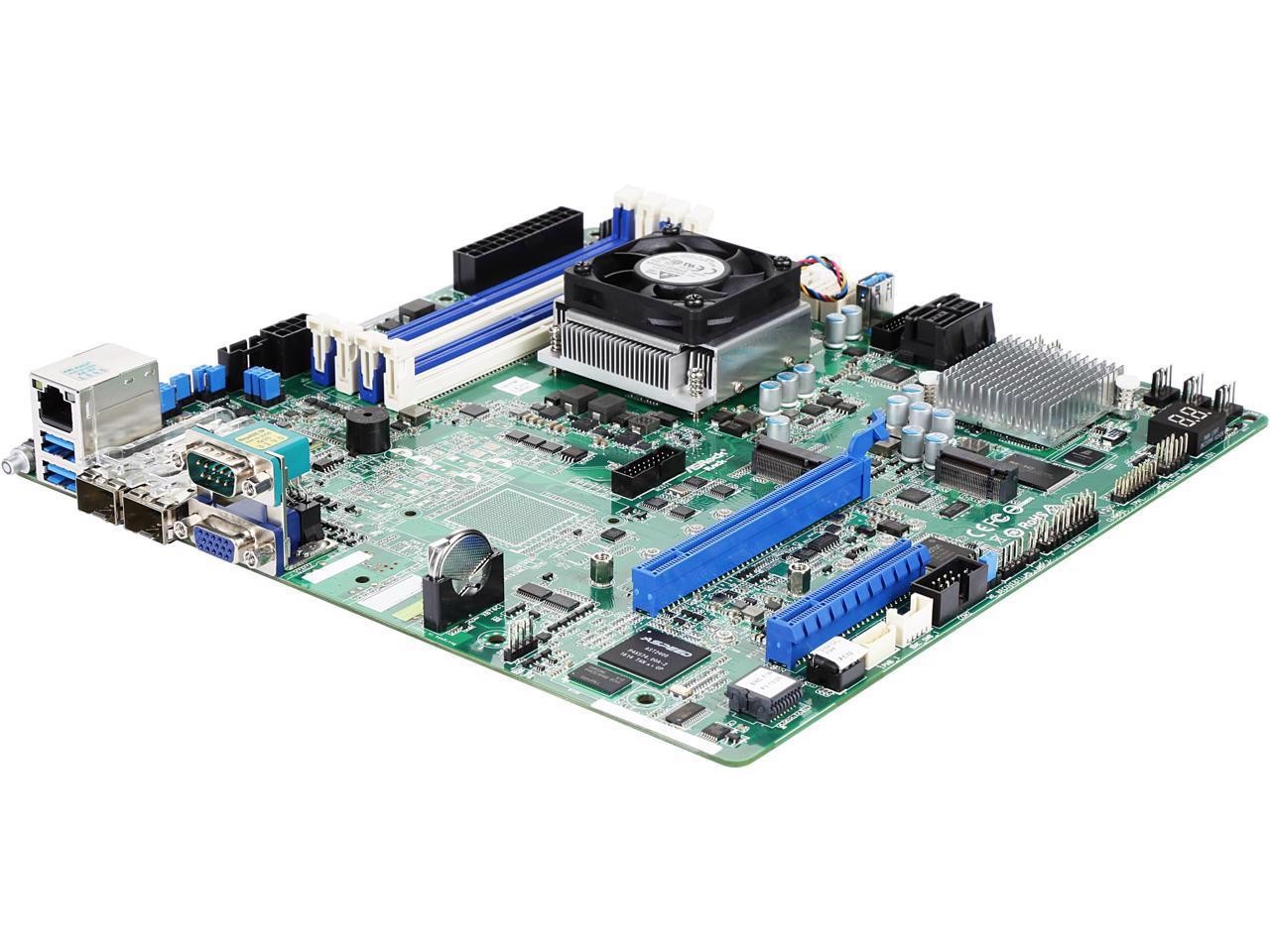 Asrock Rack D1541d4u-2O8r Server Motherboard Intel Xeon D1541 SFP DDR4 Ecc Dimm