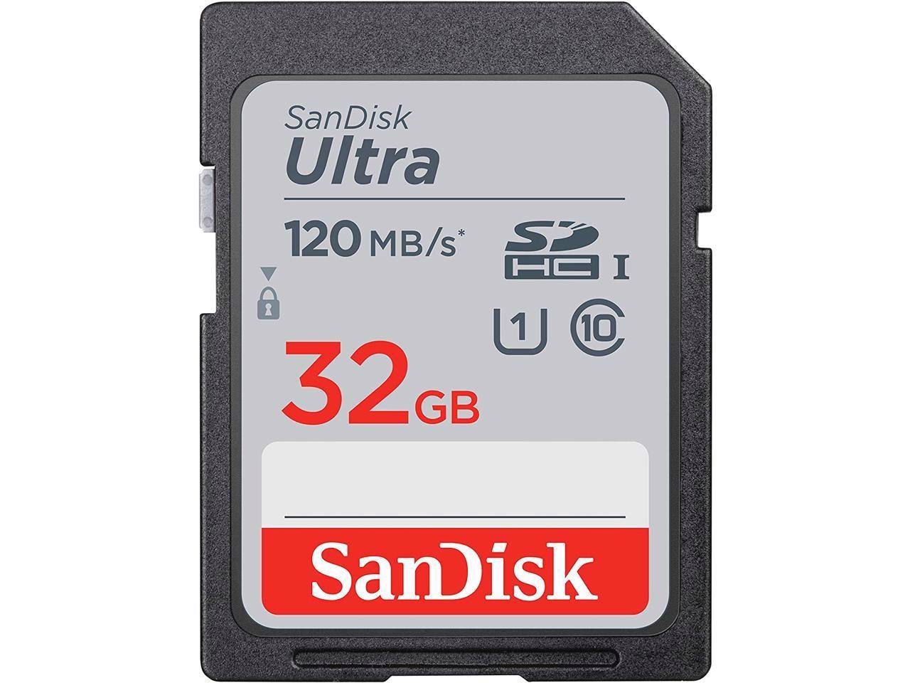 SanDisk 32GB Ultra SDHC Uhs-I / Class 10 Memory Card