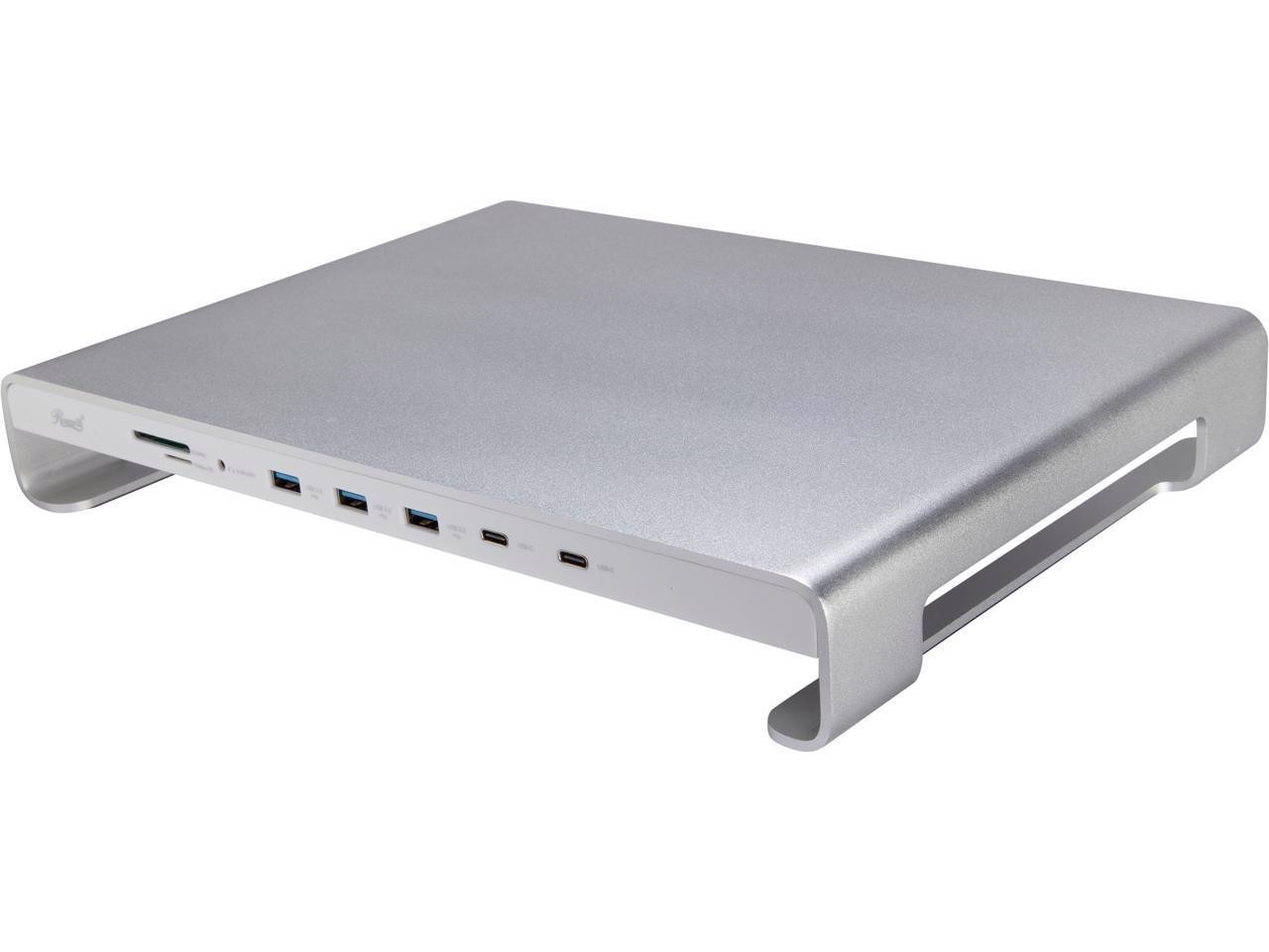Rosewill Usb-C 11-Port Docking Station Monitor Stand Usb C Hub With 100W Up To Power Delivery | Fast Charging | Laptop Charger | Fast Data Transfer Speeds 5Gbps | 4K Video Output (Rhub-20006)