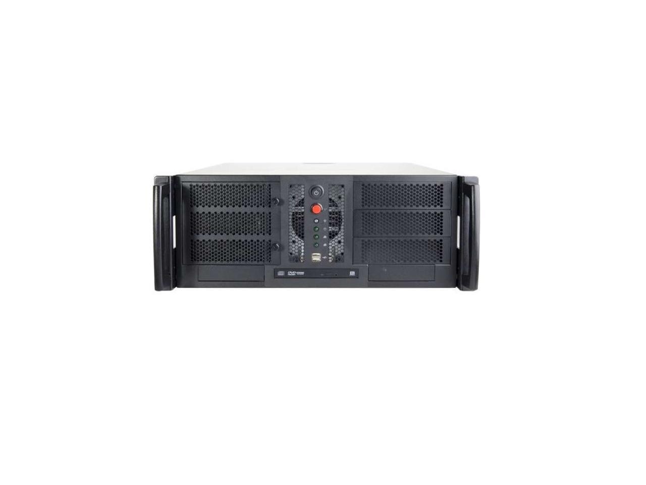 Chenbro Rm42300-F1u3 4U 17.5In Compact Industrial Server Chassis Black Front Bezel 2X Usb 3.0