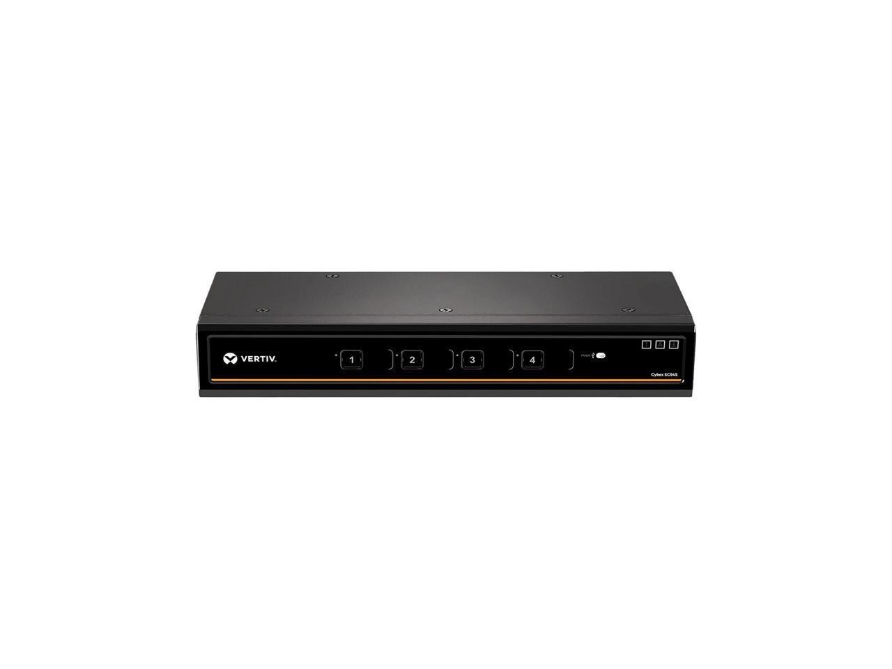 Liebert Vertiv Cybex SC900 Secure KVM Dual Head 8 Port Universal And DPP Niap Version 4.0 Certified SC985DPH400