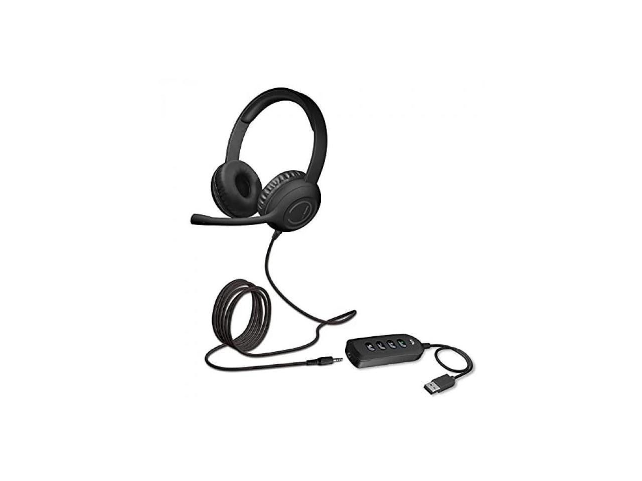 Cyber Acoustics Stereo Headset With Usb & 3.5MM Ac5812