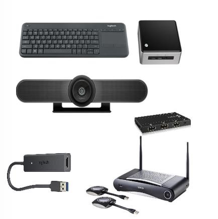 Barco ClickShare and Logitech Meetup Conference Cam & Intel Nuc Bundle