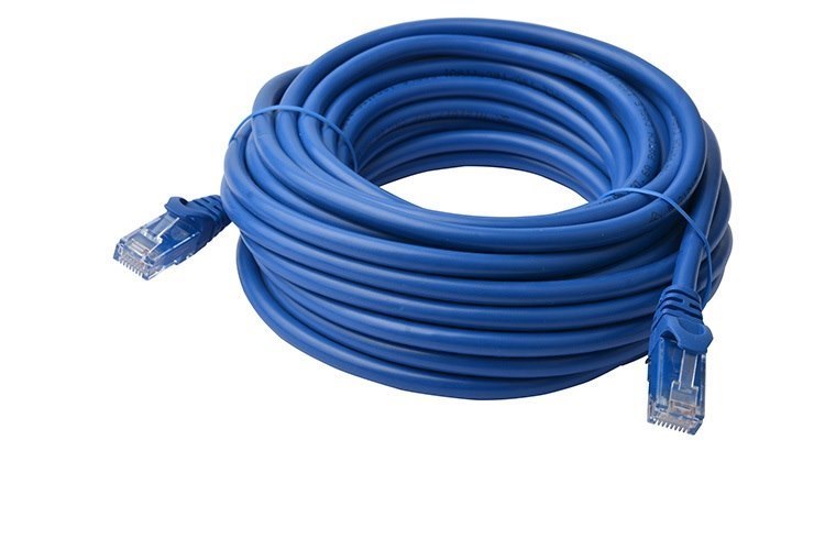 8Ware Cat6a Cable 40M - Blue Color RJ45 Ethernet Network Lan Utp Patch Cord Snagless
