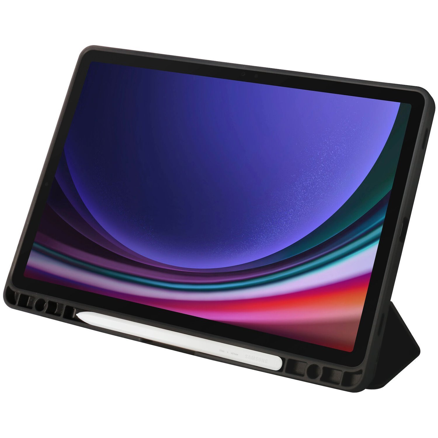 OtterBox React Folio Samsung Galaxy Tab S9 (11') Case Black - (77-95118), Drop+ Military Standard, Pencil Holder, Raised Edges, 7 Years Warranty