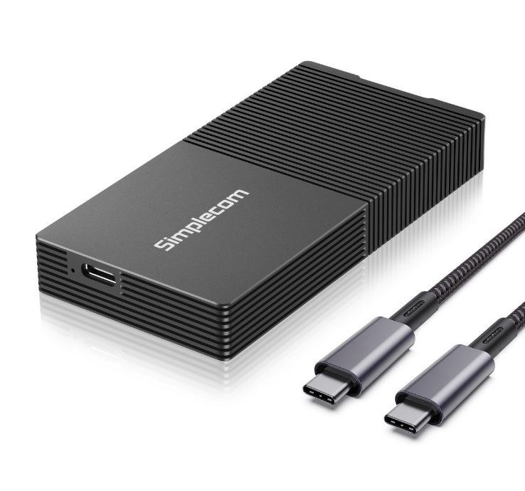 Simplecom Se640 Usb4 To NVMe M.2 SSD Usb-C Enclosure 40Gbps