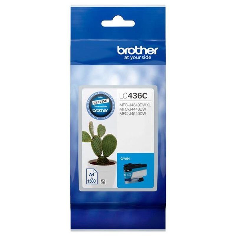 Brother LC-436C Cyan Ink Cartridge To Suit MFC-J6555DWXL - Up To 1500 Pages