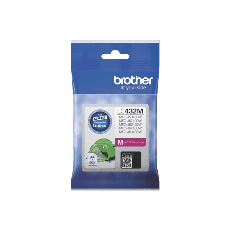 Brother LC-432M Magenta Ink Cartridge To Suit MFC-J5740DW/MFC-J6940DW - Up To 550 Pages