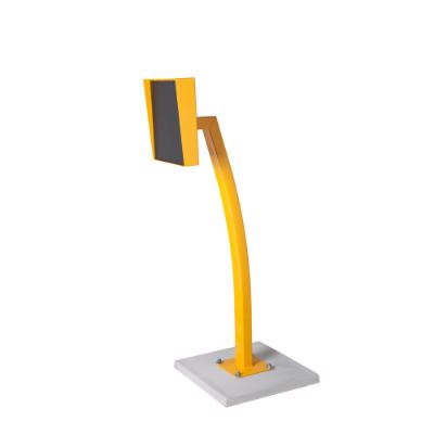Generic Single Bollard, Double Width Box - 303W X 333H X 40D MM, Yellow