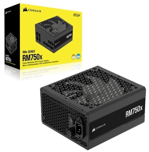 Corsair RMx Series RM750x Cybenetics Gold Atx3.1 PCIe5.1 Fully Modular Power Supply