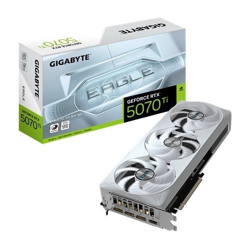 Gigabyte GeForce RTX 5070 Ti Eagle Oc Ice SFF 16GB; 28 GBPS; 7680 X 4320; GDDR7; With 16GB GDDR7 256Bit Memory Interface