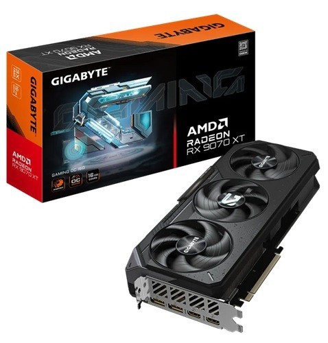 Gigabyte Radeon RX 9070 XT Gaming Oc 16G; Memory Type GDDR6; 256 Bit; Digital Max Resolution 7680X4320; Boost Clock: Up To 3060 MHz; Game Clock 2520 MHz