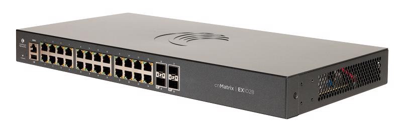 Cambium cnMatrix Ex1028 Intelligent Ethernet Switch With 24X 1Ge & 4X SFP Ports