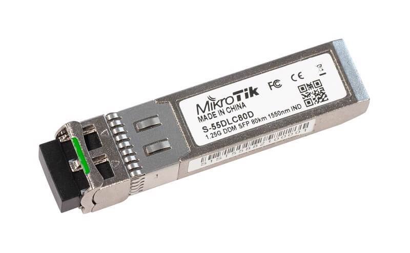 MikroTik SFP Module 1.25G SM 80KM 1550NM Dual LC-connector