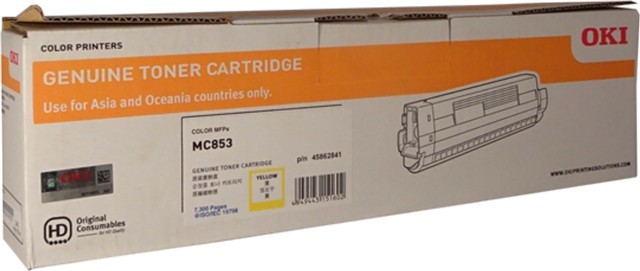 Oki Original LED Toner Cartridge - Yellow Pack