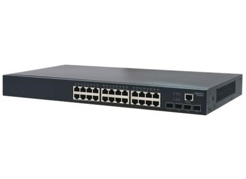 Edgecore 24 Port Managed L2+ Switch With 4X 10G Uplink Ports. IPv6 Support, VPN, & Vlan Comprehensive QoS, Enhanced Security With Port Security Limits.