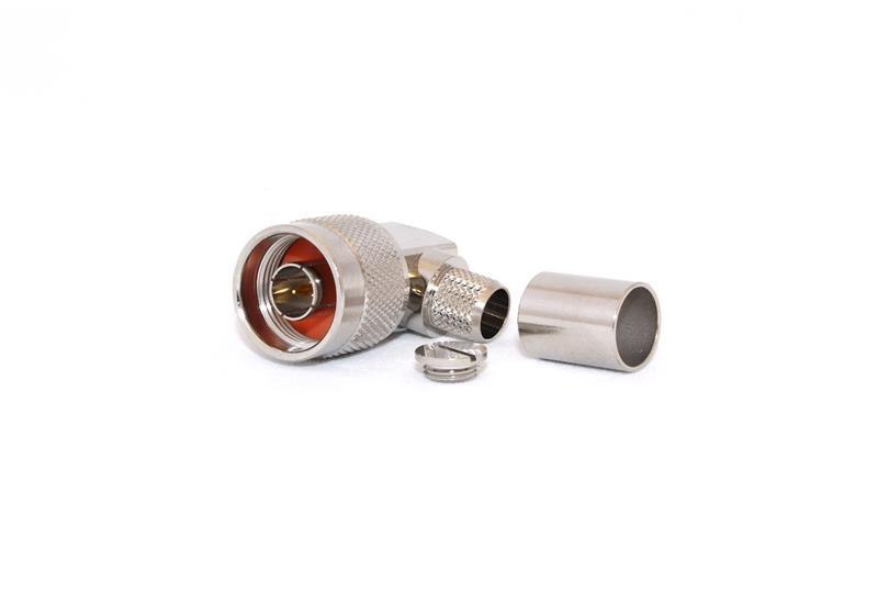 Go Wireless N-Type Male Right Angle Crimp Connector For Lmr400/Rg8u