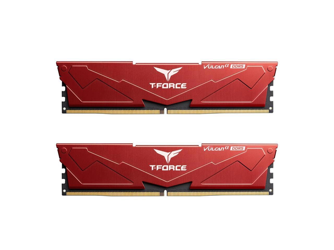 Teamgroup T-Force Vulcan Alpha 32GB (2X16GB) PC Ram DDR5 5600 (PC5 44800) Deskto