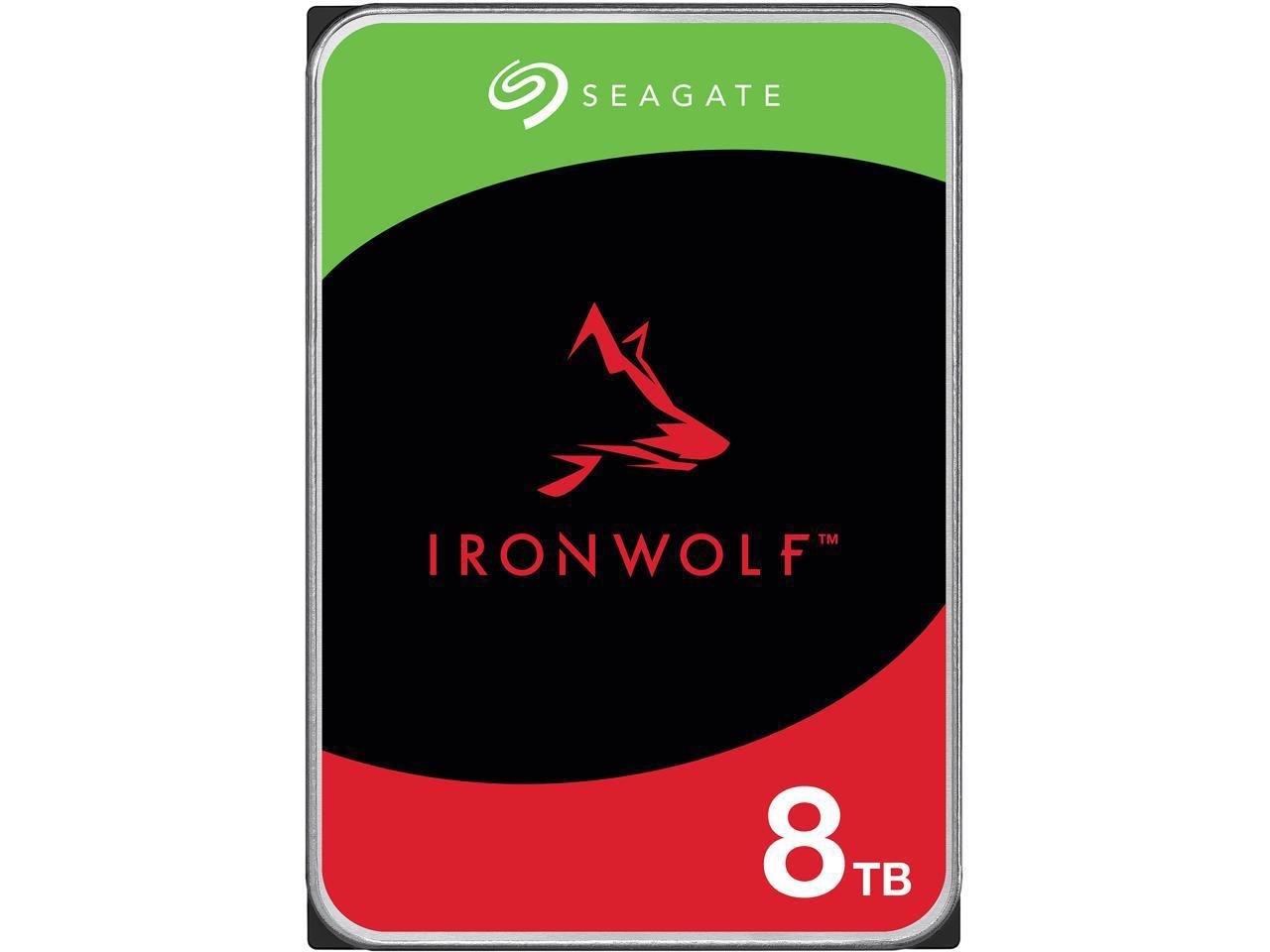 Seagate IronWolf 8TB Nas Hard Drive 7200 RPM 256MB Cache Sata 6.0Gb/s CMR 3.5" Internal HDD For Raid Network Attached Storage Ne-St8000vn004