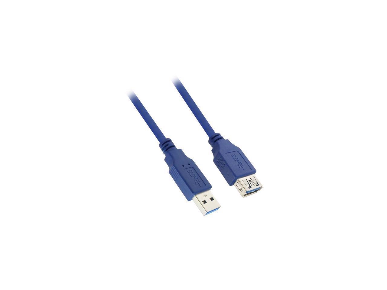 Nippon Labs 50Usb3-Aaf-10 10 FT. Usb 3.0 A Male To A Female Extension Cable - Blue