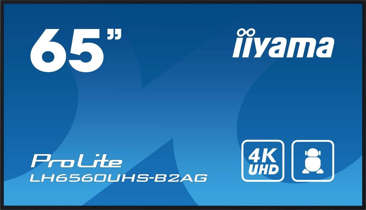 Iiyama 65" 3840X2160, Uhd Va Panel,