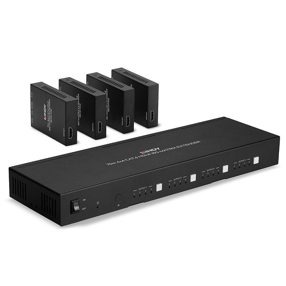 Lindy 70M Cat.6 4X4 Hdmi 4K60 & Ir