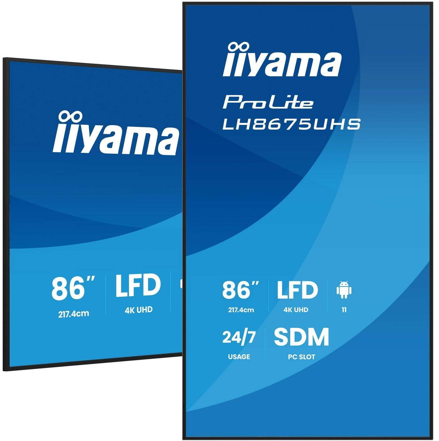 Iiyama 86" 3840X2160, Uhd Ips Panel,