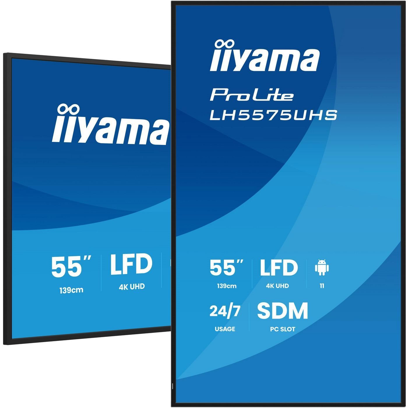 Iiyama 55" 3840X2160, Uhd Ips Panel,