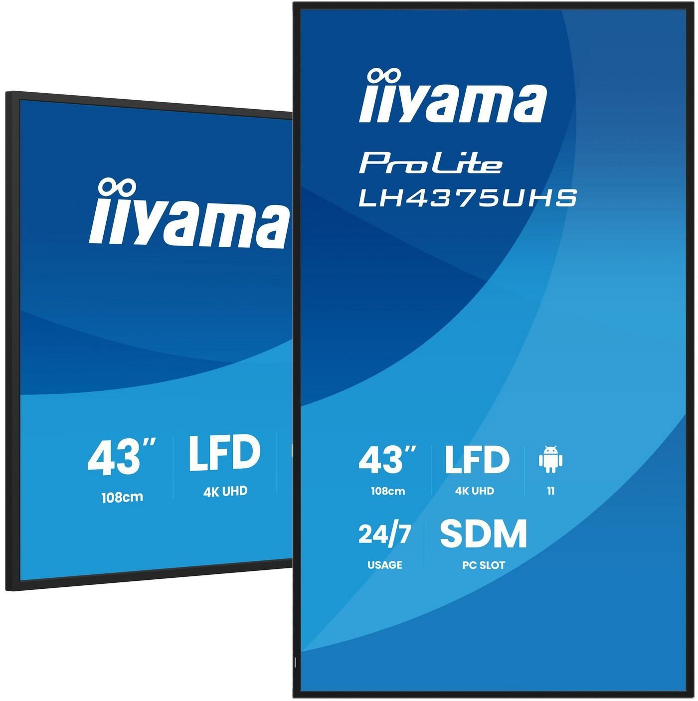 Iiyama 43" 3840X2160, Uhd Ips Panel,