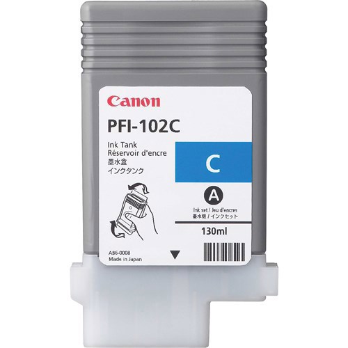 Canon PFI-102C Original Inkjet Ink Cartridge - Cyan Pack