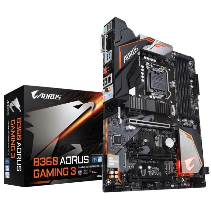 Gigabyte B360 Aorus Gaming 3 MB, 1151, 4xDDR4, 6xSATA, 2xM.2, Usb-C, Atx, 3YR