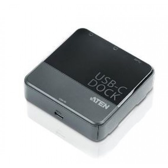 Aten (Uh3231-At) Usb-C Dual-View Mini Dock. Dual DisplayPort, Single View:3840*2160@30, Dual View: 1920*1200@60 X 2