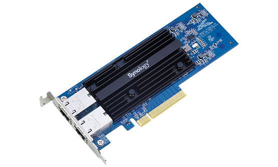 Synology E10g18-T2 10Gbe Single Ethernet Adapter Card With RJ-45 Connectors.