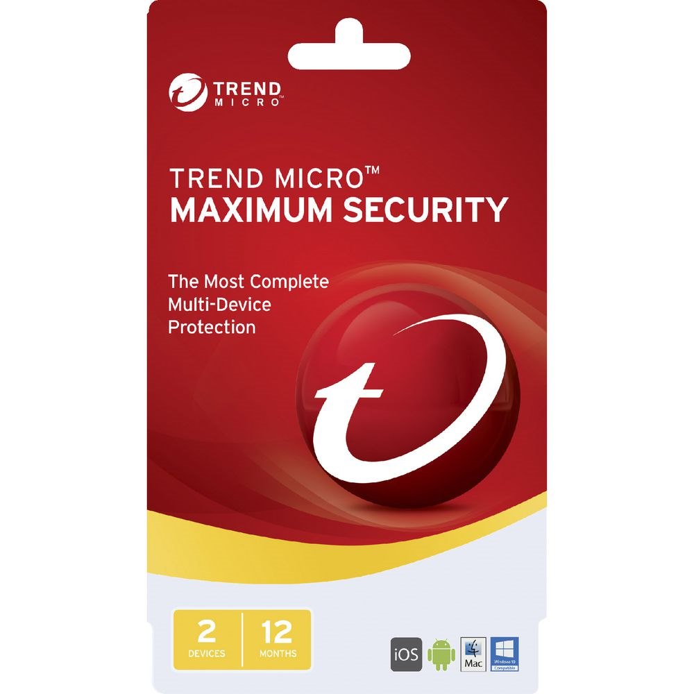 Trend Micro Maximum Security 2017 (1-2 Devices) 12MTH Add-On