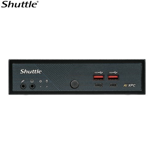 Shuttle Ai XPC, Intel ® Meteor Lake Core Ultra 5 125H Processor, 2X DDR5, 3X M.2 2280, 2X Hdmi, 2X DP, 8X Usb, 4X 2.5G Lan, 1X M.2 2230