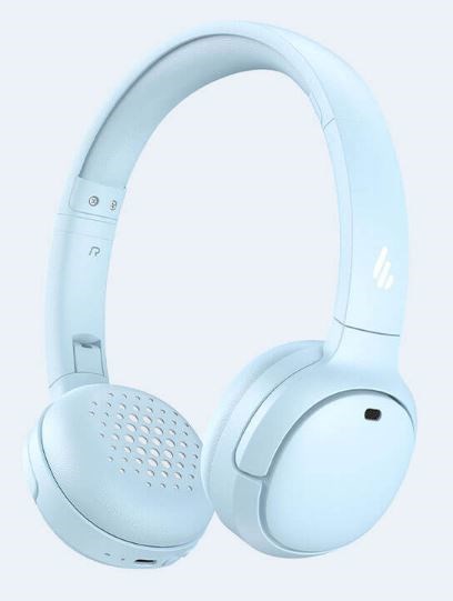 Edifier WH500 Wireless On-Ear Headphones -Bluetooth V5.2 -Playtime 40 Hours -Usb-C (Type-C)- Blue