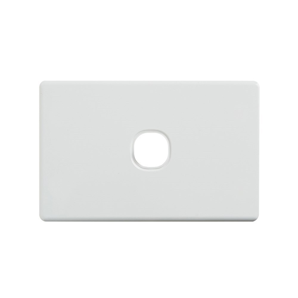 4Cabling 4C | Classic 1 Gang Switch Cover Plate | White