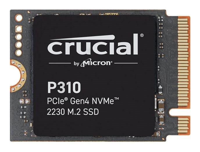 Crucial P310 2TB M.2 2230 NVMe SSD 7100/6000 MB/s 1M Iops 440TBW 2M MTTF For MS Surface Pro Valve Steam Deck Asus Rog Ally Lenovo Legion Go Msi Claw