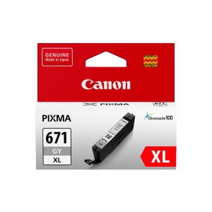 Canon CLI-671XLGY Original Inkjet Ink Cartridge - Grey Pack