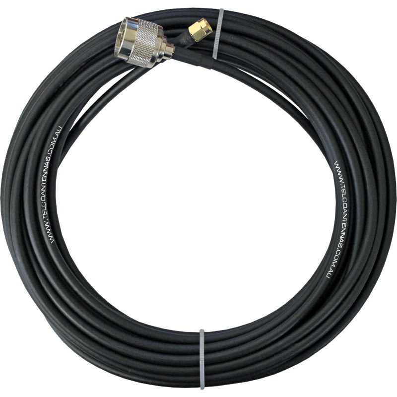 Telco LCU195 3m Coaxial Cable - N Male to SMA Male